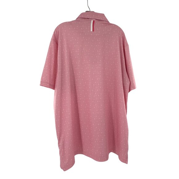 Rhoback Mens Pink Ribbon Polo Shirt XXL Breast Cancer Awareness Collared - Picture 2 of 10